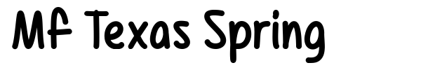 Mf Texas Spring font preview